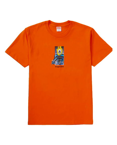 Supreme Ghost Rider orange shirt